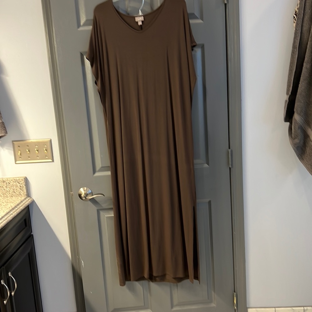 Wearever Brown Long Flowy Dress